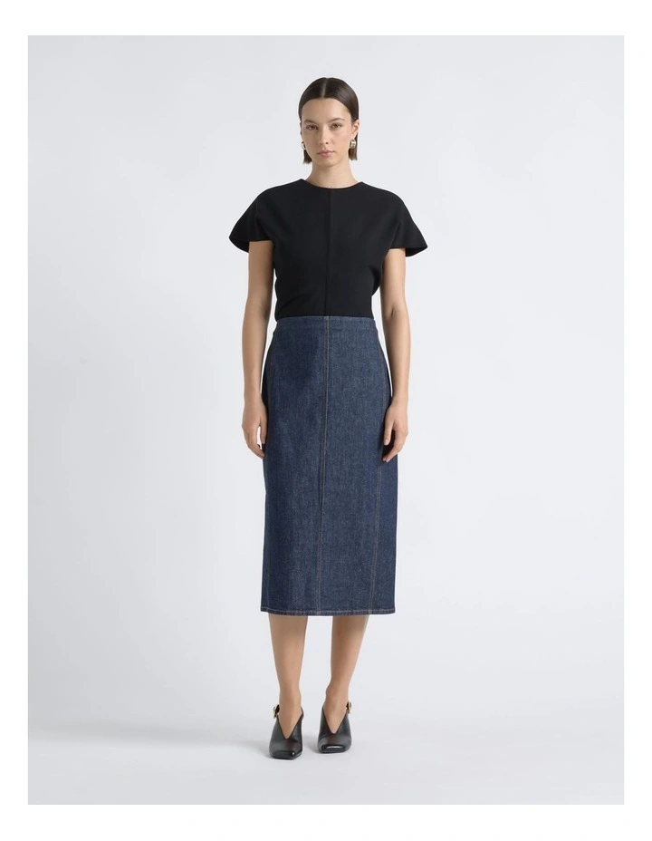 Denim Pencil Skirt image 1