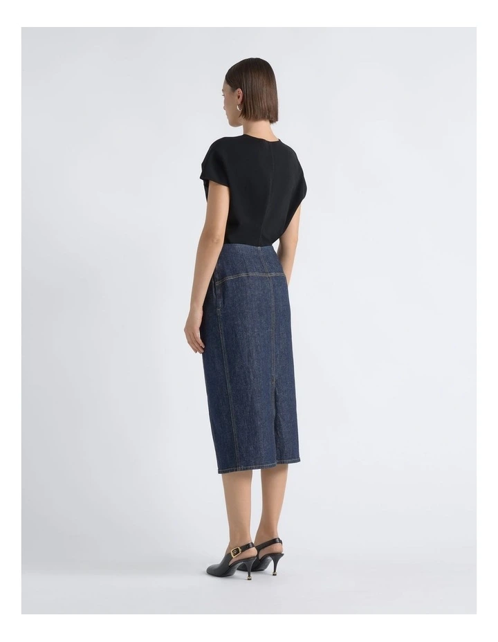 Denim Pencil Skirt image 2