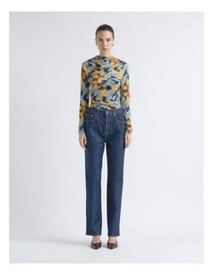 High Rise Slim Leg Jean