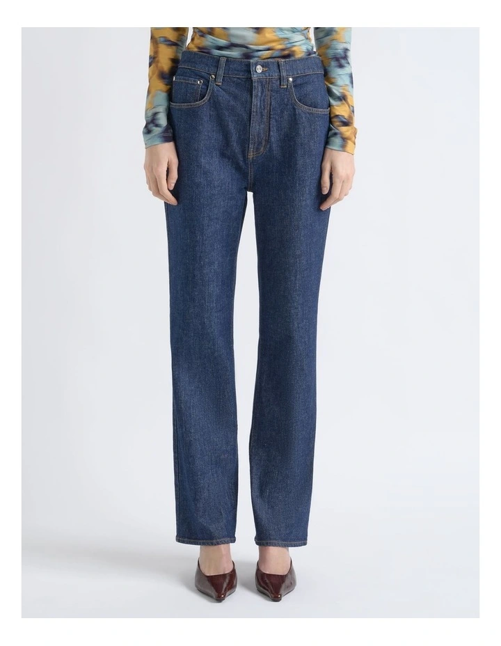 High Rise Slim Leg Jean image 3