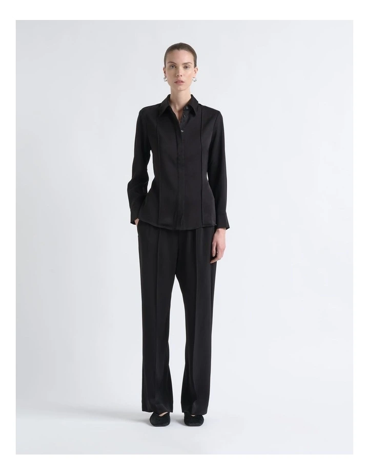 Satin Pin Tuck Shirt image 1