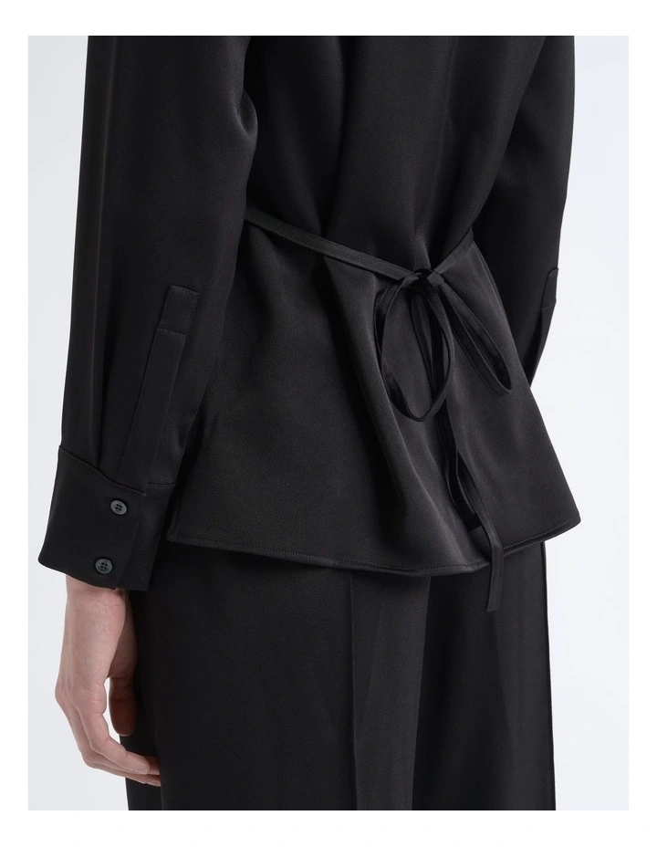 Satin Pin Tuck Shirt image 5