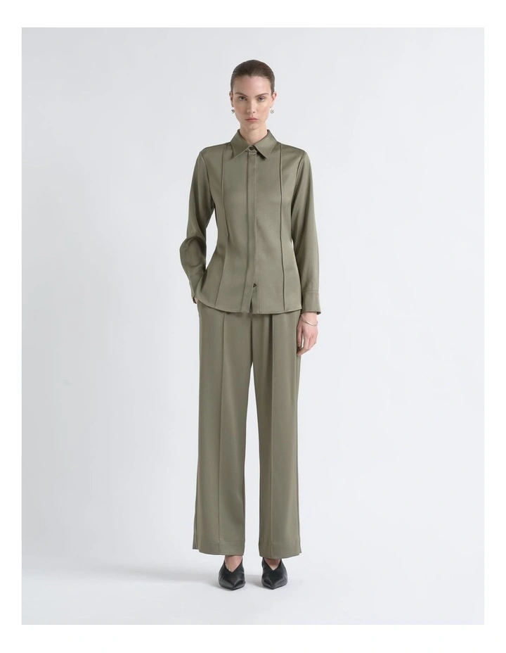 Satin Pin Tuck Shirt image 1