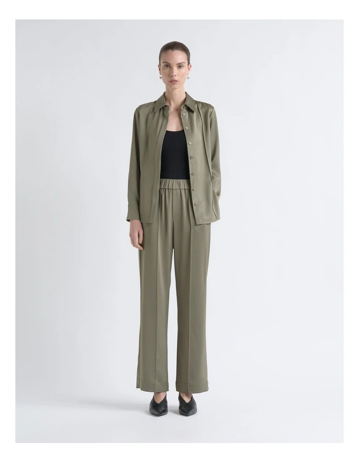 Satin Pin Tuck Shirt image 2