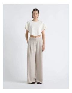 Round Hem Knit Crew