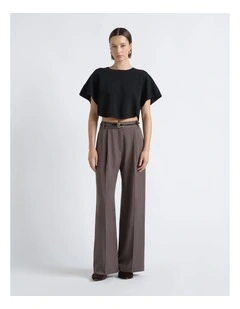 Round Hem Knit Crew