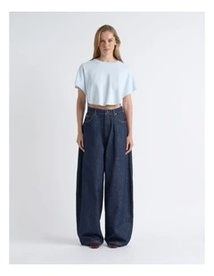 Round Hem Knit Crew