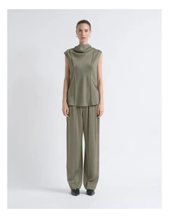 Satin Pin Tuck Top