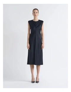 Satin Bias Midi Dress
