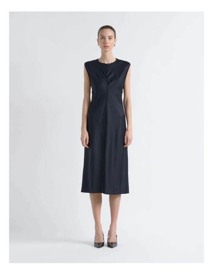 Satin Bias Midi Dress image 1