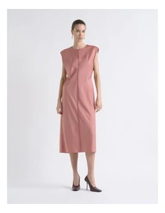 Satin Bias Midi Dress