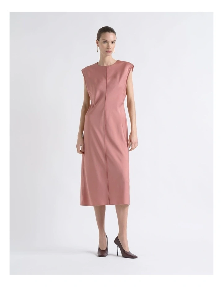 Satin Bias Midi Dress image 1