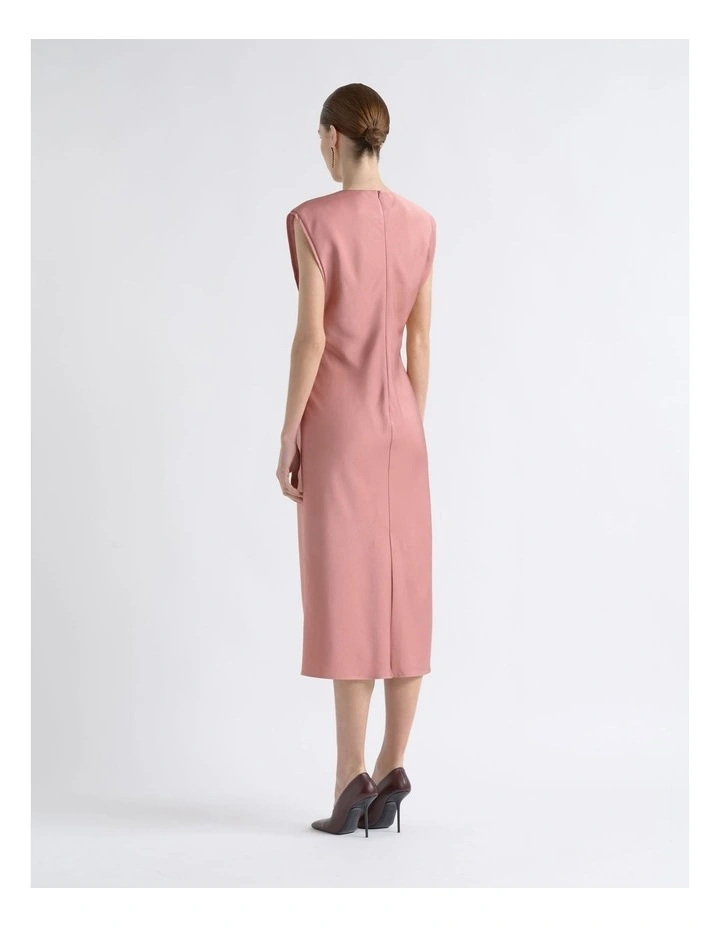 Satin Bias Midi Dress image 2