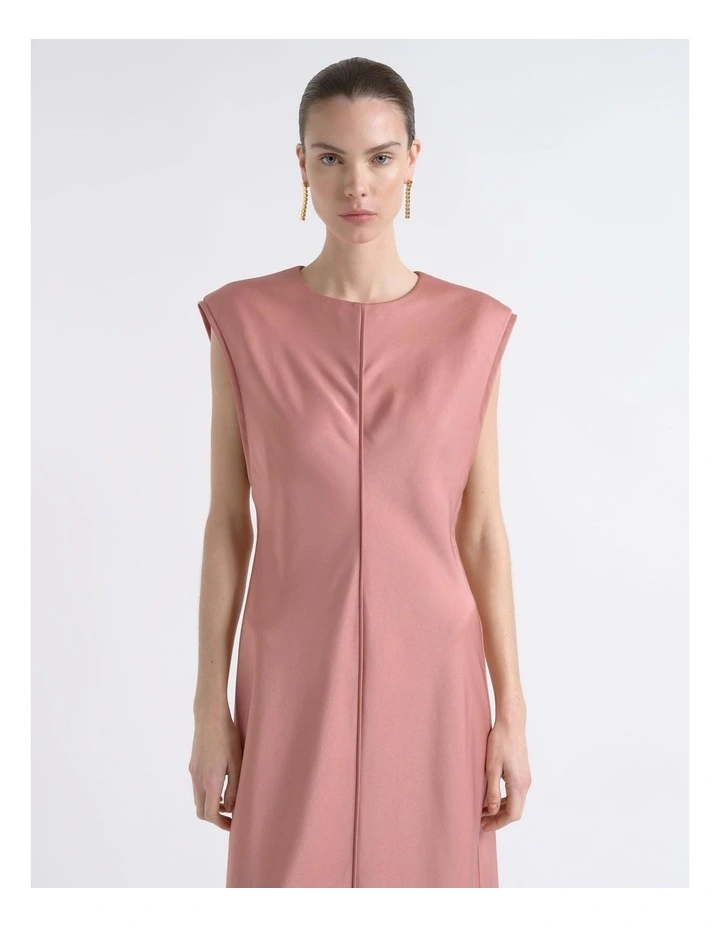 Satin Bias Midi Dress image 3