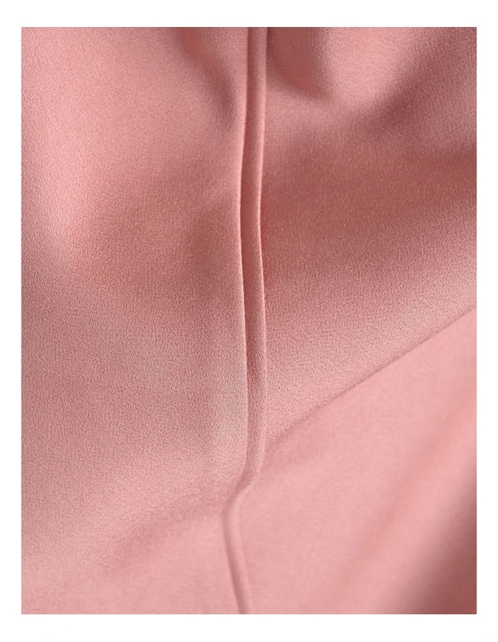 Satin Bias Midi Dress image 4
