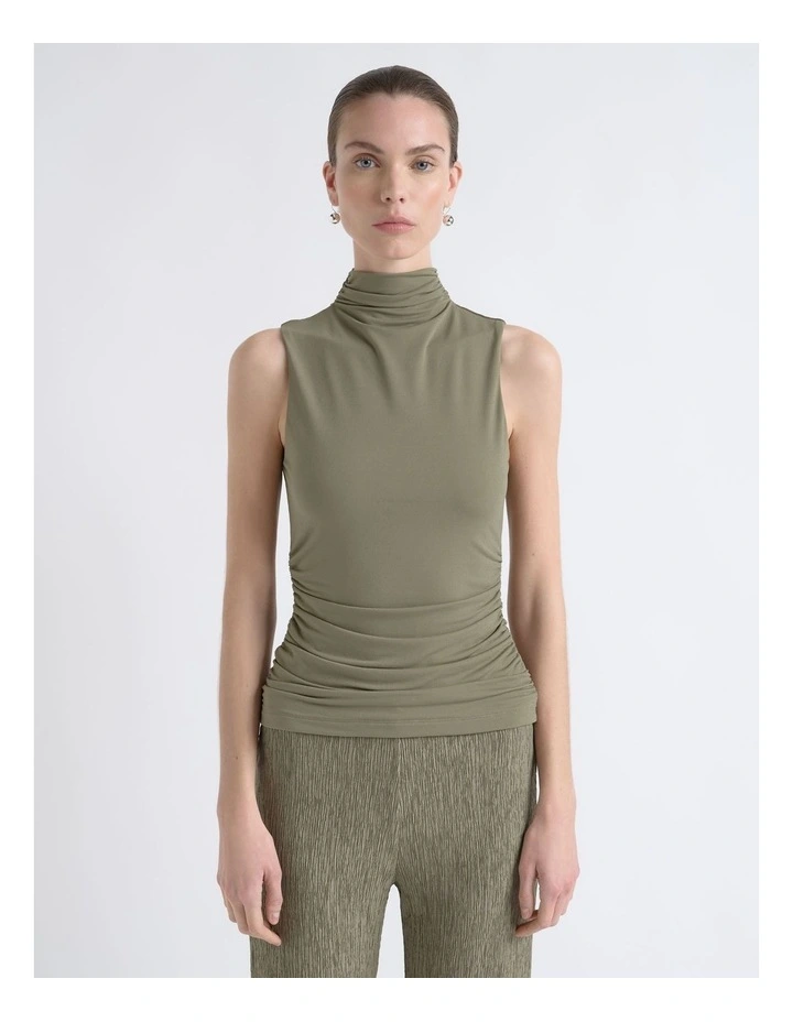 Ruched Mesh Top image 4