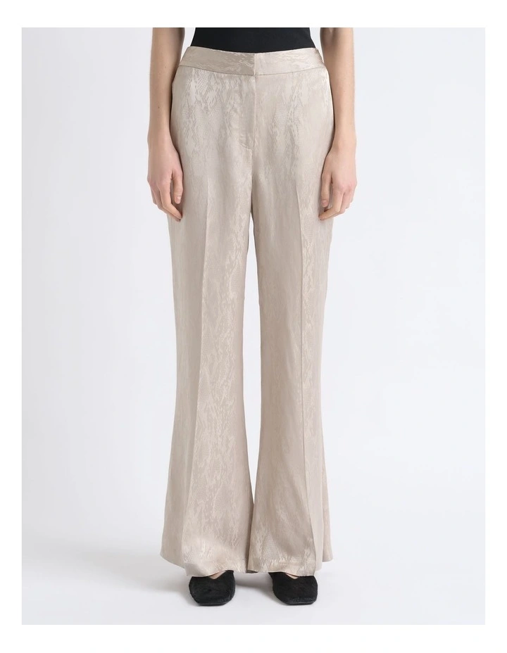 Relaxed Fit Jacquard Pants image 1