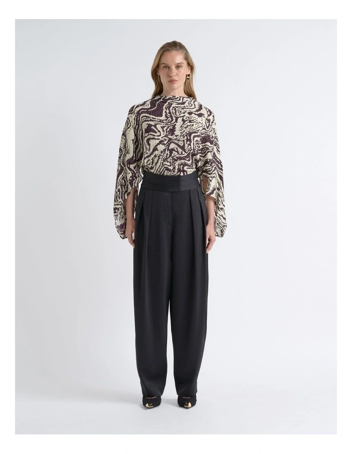 Draped Sleeve Top image 1