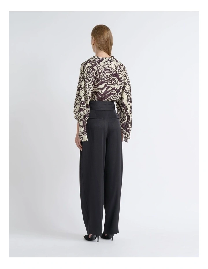 Draped Sleeve Top image 2