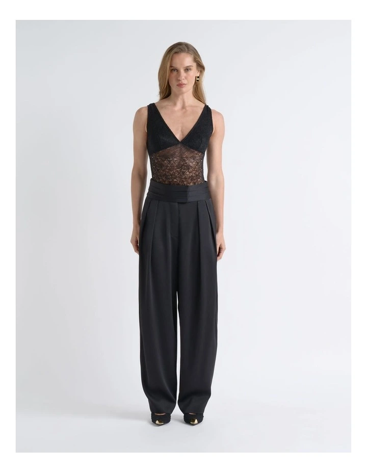 High Waisted Wrap Barrel Leg Pant image 1