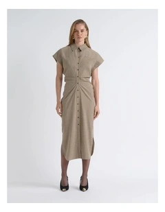 Melange Shirt Dress
