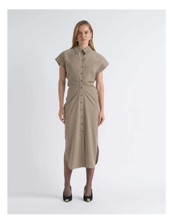 Melange Shirt Dress image 1