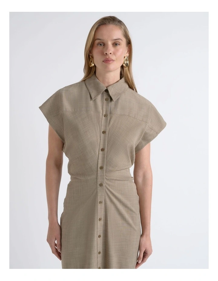 Melange Shirt Dress image 3