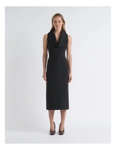 Roll Neck Midi Dress