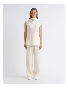 Satin Pin Tuck Top