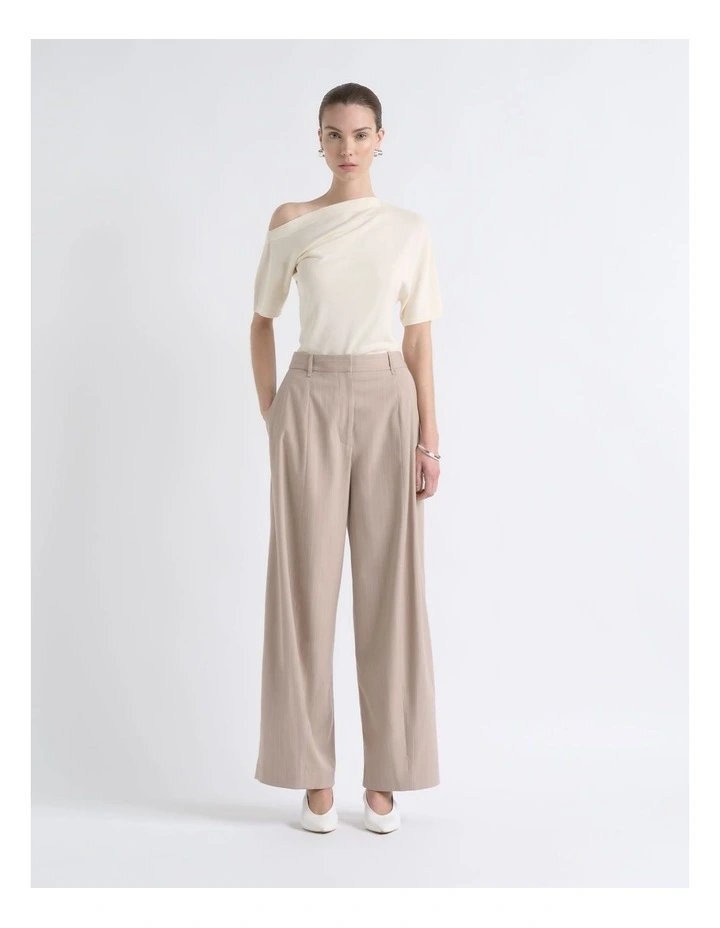 Off Shoulder Knit Tee image 1