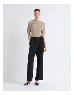 Off Shoulder Knit Tee