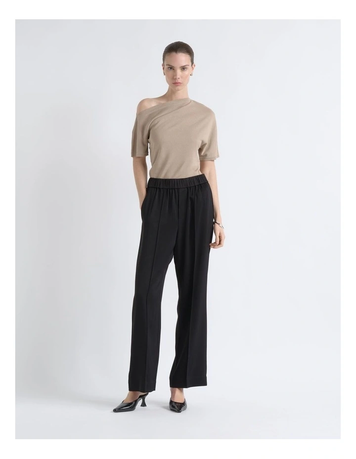 Off Shoulder Knit Tee image 1