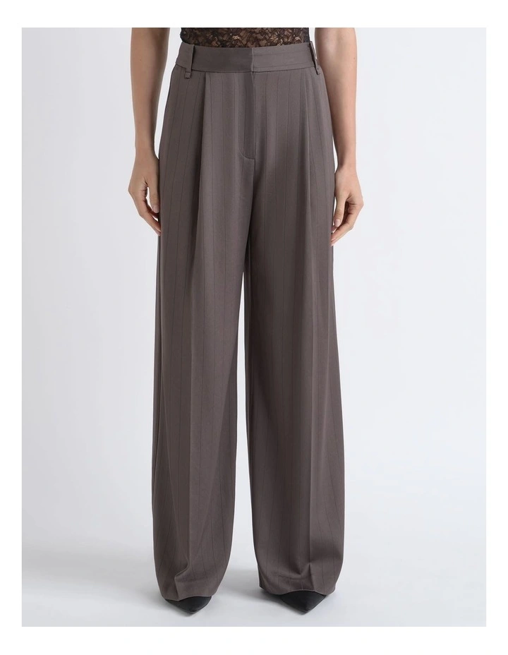 High Waisted Single Pleat Pant image 1