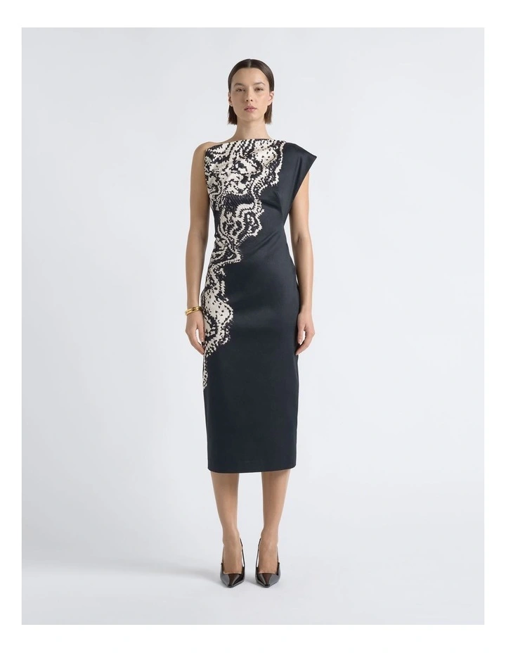 One Shoulder Print Dress image 1