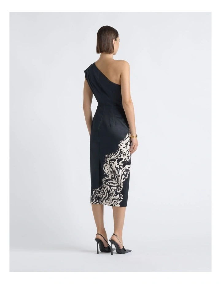 One Shoulder Print Dress image 2