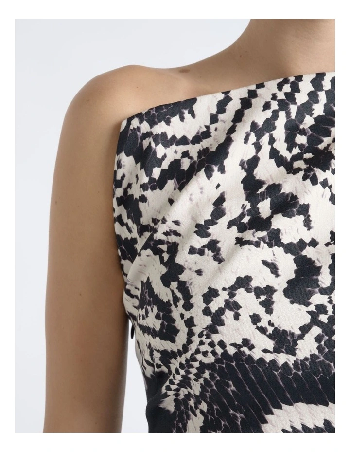 One Shoulder Print Dress image 4
