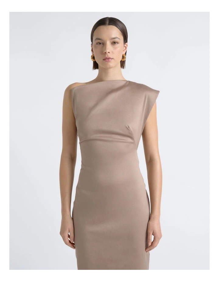 One Shoulder Sculptural Dress image 3