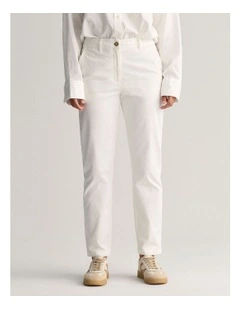 Slim Chinos in Eggshell