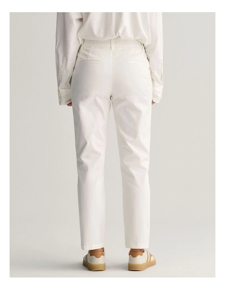 Slim Chinos in Eggshell image 2