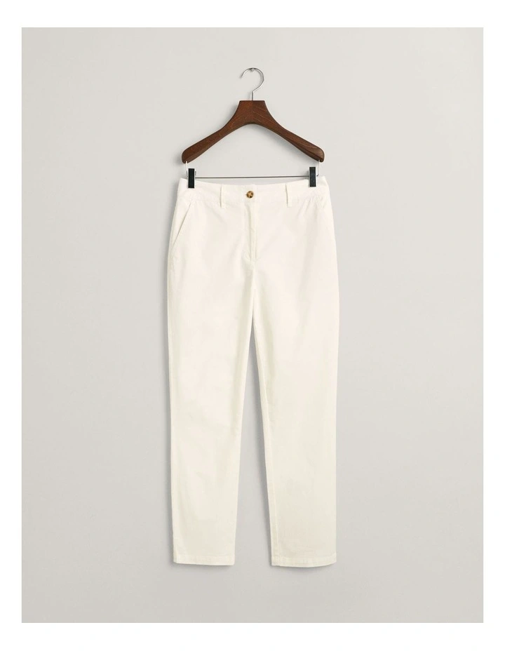 Slim Chinos in Eggshell image 4