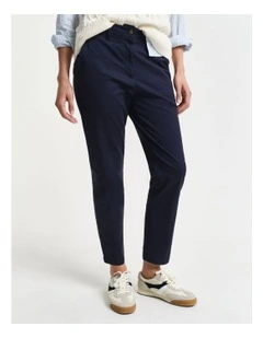 Slim Chinos in Evening Blue