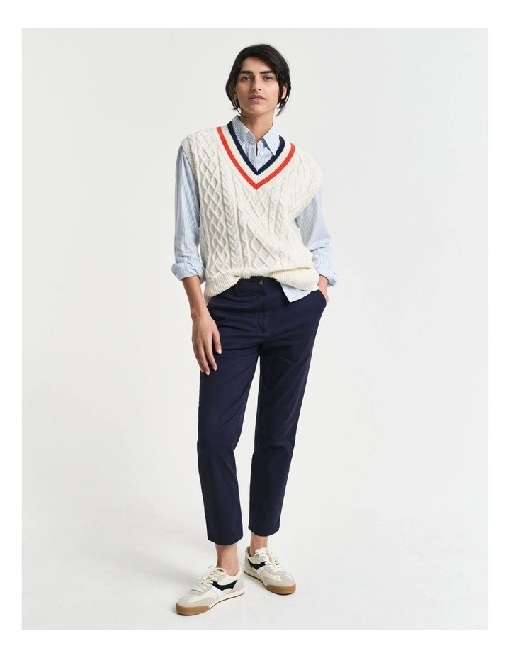 Slim Chinos in Evening Blue image 3