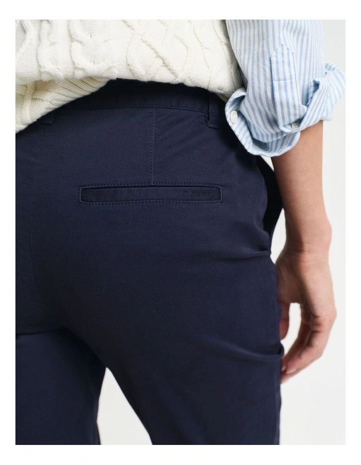 Slim Chinos in Evening Blue image 4