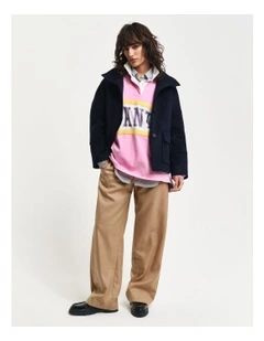 Pull-On Pants in Warm Khaki
