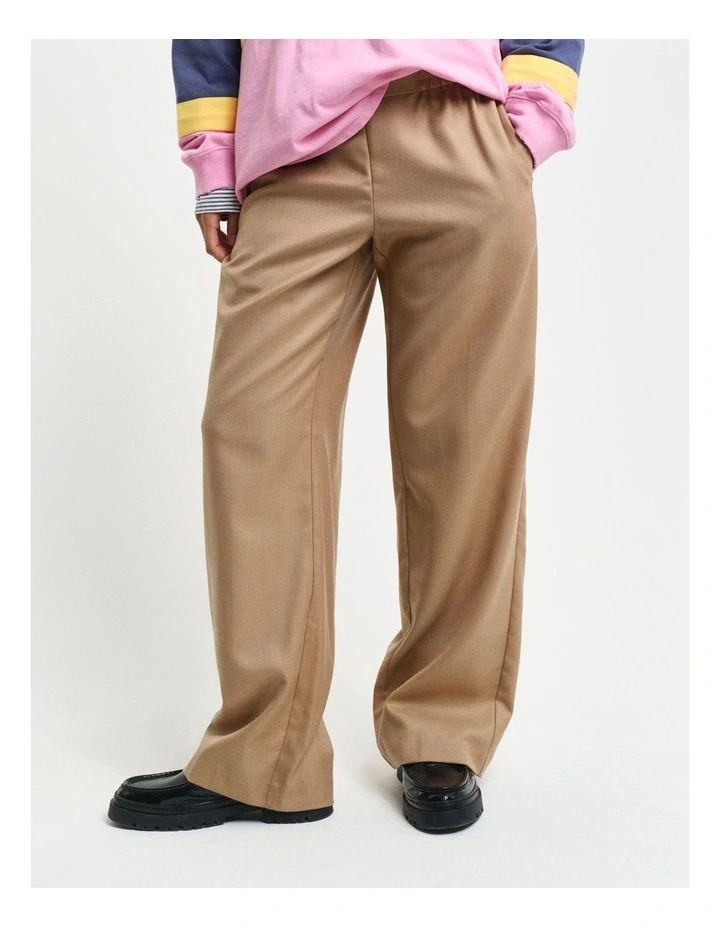Pull-On Pants in Warm Khaki image 3