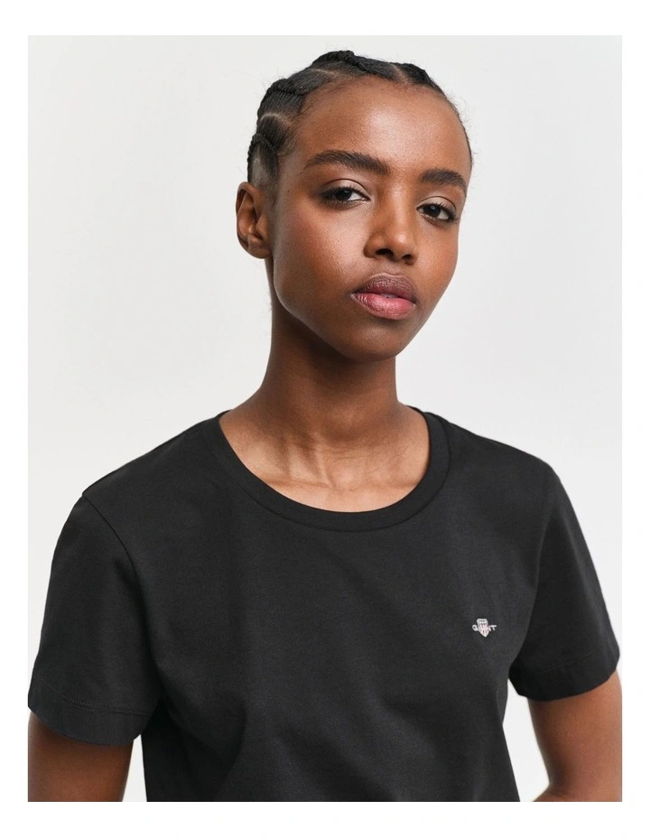 Regular Shield Short Sleeve T-shirt in Black image 3