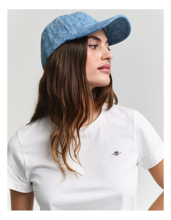 Regular Shield Short Sleeve T-shirt in White image 4