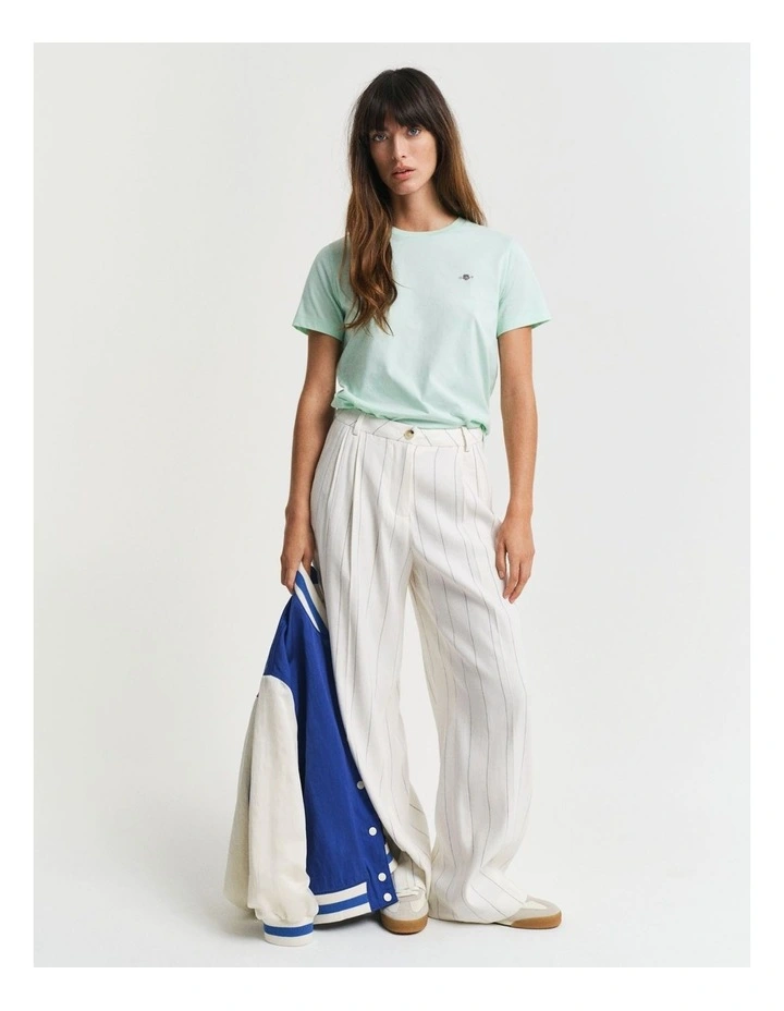 Regular Shield Short Sleeve T-shirt in Faded Mint image 3