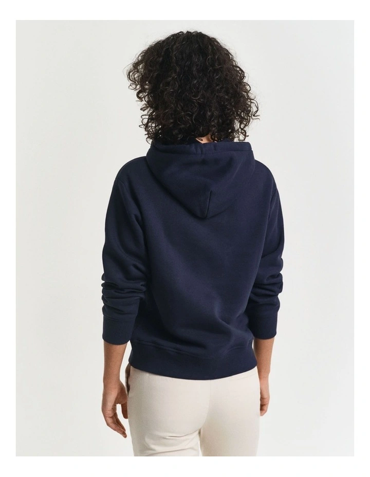 Archive Shield Hoodie in Evening Blue image 2