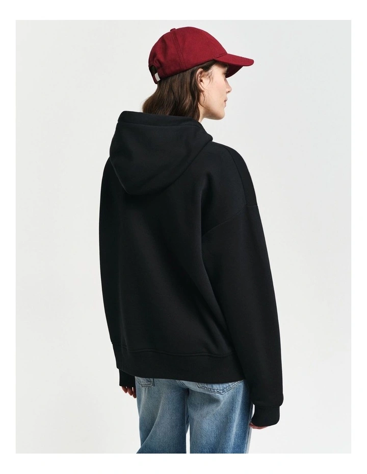 Shield Hoodie in Black image 2